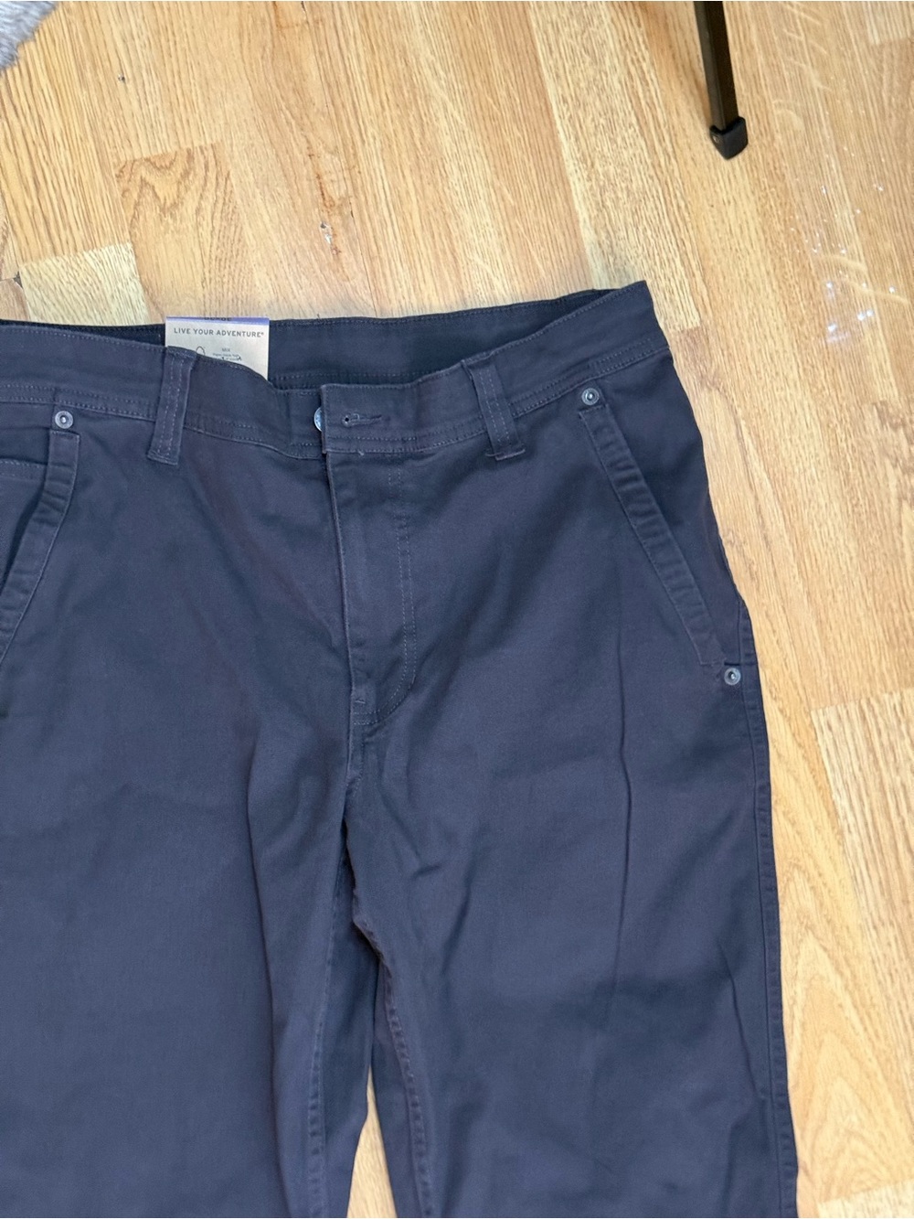 Eddie Bauer Navy Straight-Leg Chinos - Picture 3 of 10